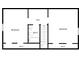 Upstairs floor plan featuring two bedrooms, a full bath, walk in closets, and a hall at 205 Dwelling Pl, Knightdale, NC 27545