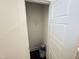 Small storage closet with open door reveals room for storage and organization at 26 Twin Birch Dr, Angier, NC 27501