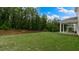 Enjoy outdoor living in this spacious backyard, complete with a covered patio at 261 Umstead St, Sanford, NC 27330