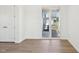 Bright bedroom with a glass sliding door leading to a covered patio with views of the neighborhood at 273 Marvel Dr # 139, Rolesville, NC 27571