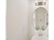 The bathroom features a single sink with a silver faucet, silver lighting, and a mirror at 2880 Quarry Rd # 163, Rolesville, NC 27571
