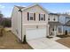 Attractive two-story home featuring a two-car garage and well-maintained landscaping at 3413 Dragonfly River Ct, Raleigh, NC 27604