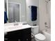 Modern bathroom featuring a sleek vanity, subway tile shower, and stylish fixtures for a contemporary feel at 345 Rubrum Dr, Hillsborough, NC 27278