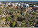 Aerial view of the cityscape, showcasing the urban landscape and surrounding trees at 402 Westwood Dr, Chapel Hill, NC 27516