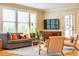 Inviting living room with a neutral color scheme, large windows, and comfortable seating at 402 Westwood Dr, Chapel Hill, NC 27516