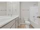 Bathroom features a shower and tub combination and single sink at 511 Valentine Ct, Graham, NC 27253