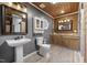 Bathroom features a stylish vanity, a toilet, and a mirror at 577 Dixon Rd # D, Willow Springs, NC 27592