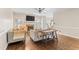 Cozy living room featuring a fireplace, comfortable seating, and an open design at 104 Glenmore Rd, Cary, NC 27519