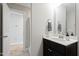 Bathroom features a single vanity, providing a modern and functional design at 1213 Valley Dale Dr, Fuquay Varina, NC 27526