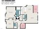 Floor plan showing layout of the home with room names and dimensions at 1221 Renshaw Ct, Cary, NC 27518