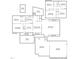 Detailed floor plan outlining the layout of this home's bedrooms, kitchen, living spaces, and storage areas at 203 Lexington Rd, Chapel Hill, NC 27516