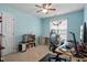 Well-lit home office space with a built-in desk at 2152 Haig Point Way, Raleigh, NC 27604