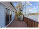 Balcony with furniture overlooking the lake at 220 Choctaw Dr, Louisburg, NC 27549