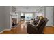 Spacious living room with fireplace and lake view at 220 Choctaw Dr, Louisburg, NC 27549