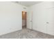 Bedroom featuring neutral walls, carpet, and closet at 3354 Brunot St, New Hill, NC 27562