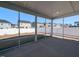 Enjoy the outdoors from a screened-in porch with a view of the backyard at 3354 Brunot St, New Hill, NC 27562