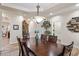 Spacious dining room with recessed lighting, a decorative light fixture, and an inviting atmosphere at 4014 Peeler Ct, Rolesville, NC 27571