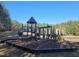 A charming playground offers recreation for children, creating a community atmosphere amidst a forest backdrop at 664 The Parks Dr, Pittsboro, NC 27312