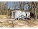 Exterior of a simple shed on the property, ready for various storage or project needs at 7534 Overhills Rd, Spring Lake, NC 28390