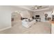 Large bonus room with plush carpet, stylish furniture, and a ceiling fan at 1001 Peterson Ridge Rd, Fuquay Varina, NC 27526