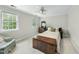Bedroom with neutral walls, carpet, and simple furniture at 1007 Surry Dale Ct, Apex, NC 27502