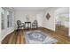 Inviting living area with hardwood floors and modern decor at 110 Hickory Dr, Spring Hope, NC 27882