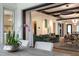 Open-concept living room with seamless indoor/outdoor transition and modern design at 1323 Ridge Rd, Raleigh, NC 27607