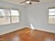 Bedroom featuring hardwood floors, neutral paint and natural light at 215 Sallinger St, Knightdale, NC 27545