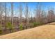 Fenced backyard with a lush lawn and mature trees, providing a serene and private outdoor space at 244 W Copenhaver Dr, Clayton, NC 27527