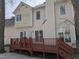 Exterior of home showing a deck and backyard space at 3109 Benton Cir, Raleigh, NC 27615