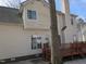 Side exterior of home showing chimney and deck at 3109 Benton Cir, Raleigh, NC 27615