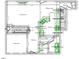 Detailed floor plan of the first floor with dimensions and room names at 3109 Benton Cir, Raleigh, NC 27615