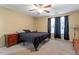 Neutral bedroom with carpet and ceiling fan at 40 Golden Timber Cir, Four Oaks, NC 27524
