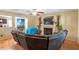 Inviting living room with a fireplace, hardwood floors, and a comfortable sofa at 40 Golden Timber Cir, Four Oaks, NC 27524