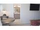 Primary bathroom features double sinks, vanity and glass shower with built in seat at 5006 Tura St, Raleigh, NC 27610