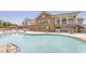 Large community pool and clubhouse for relaxing or entertaining at 5006 Tura St, Raleigh, NC 27610