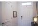 Bright entryway with adjacent powder room and stylish decor at 5006 Tura St, Raleigh, NC 27610
