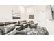 Comfortable theater room featuring plush seating and modern entertainment setup at 5006 Tura St, Raleigh, NC 27610