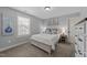 Cozy bedroom with soft colors, natural light, and simple decor offers a comfortable and inviting space for rest at 7520 Channery Way, Raleigh, NC 27616