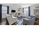 Comfortable living room with fireplace, stylish seating, and tasteful decor at 7520 Channery Way, Raleigh, NC 27616