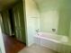 This is a picture of the attic bathroom with bathtub at 1006 Stallings Rd, Durham, NC 27703
