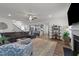 Bright open floor plan with modern finishes, seamlessly connecting living spaces at 112 Ava Ct, Holly Springs, NC 27540