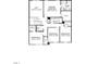 Upstairs floor plan includes 4 bedrooms, 2 baths, laundry, and a loft at 18 Cribbs Ln, Middlesex, NC 27557