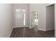 Inviting foyer with hardwood floors and natural light streaming through the front door at 20 Watermelon Dr, Franklinton, NC 27525