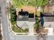 Aerial view of home with a large back yard and deck at 2428 Havershire Dr, Raleigh, NC 27613