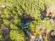 An aerial shot displaying the home and the surrounding lush greenery at 273 Homestead Way, Clayton, NC 27527