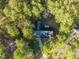 Birds-eye view of the home and its surrounding wooded area at 273 Homestead Way, Clayton, NC 27527