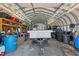Large garage, ideal for storage and workshop activities, featuring ample space for vehicles and equipment at 3307 Altamahaw Church St, Elon, NC 27244