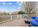 Spacious outdoor deck offering an inviting space for relaxation with patio furniture at 3809 Mardela Spring Dr, Raleigh, NC 27616