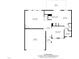Floor plan shows layout of the main floor including living room, kitchen, garage, and patio at 5332 Seaspray Ln, Raleigh, NC 27610
